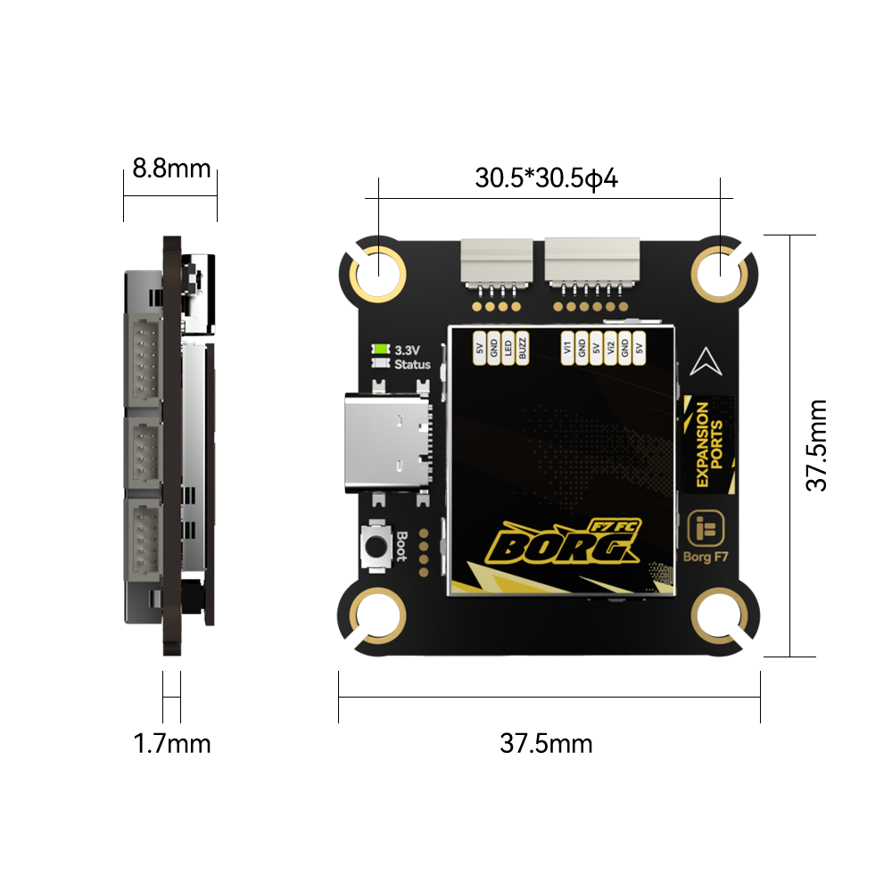 IFlight Borg F7 + Borg 60 ESC  - Fpv Flight Controller F7 Stack 60A avaliação e preço