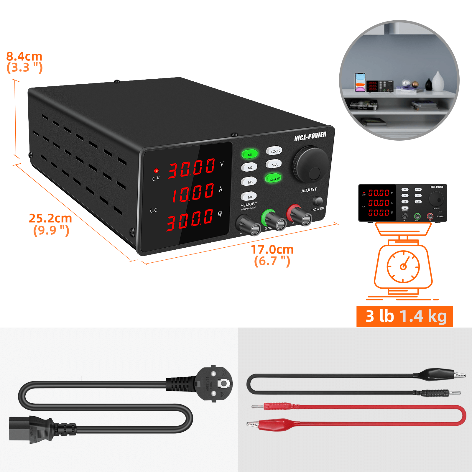 Fonte de Alimentação Laborator - Programmable Dc Power Supply 30V 10A avaliação e preço