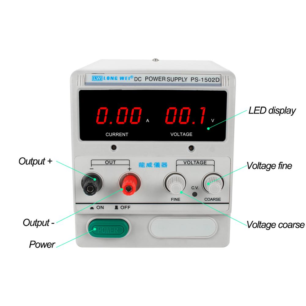 Lw PS-1502D 1503d PS-1505D 15v - Linear Lab Power Supply Adjustable avaliação e preço